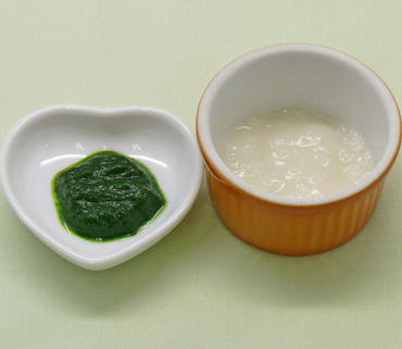 青菜のすりのばし・おかゆ