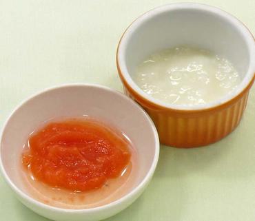 ミニトマトのピューレ・おかゆ