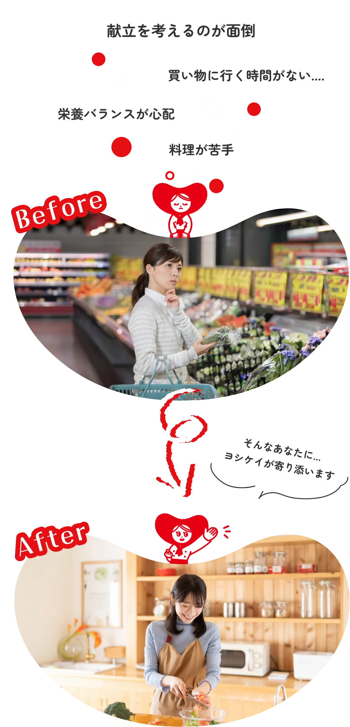 before after