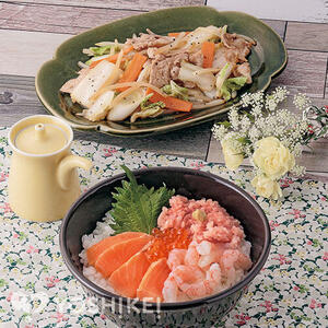 豪華4点盛り☆のせるだけ海鮮丼
