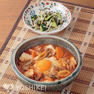 たれで簡単！牛肉スンドゥブ