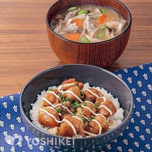 ねぎマヨチキン丼