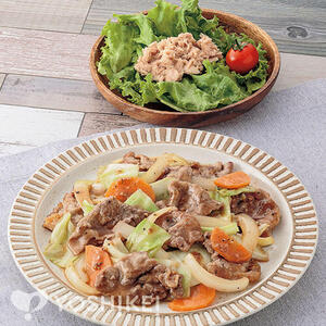たれでラクラク！牛肉の山賊炒め