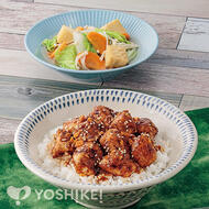 鶏肉のコクうま粉ラー油丼