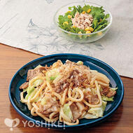 包丁いらず！みそマヨ焼きうどん