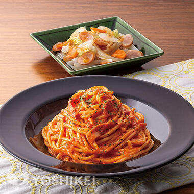 包丁いらず☆レンジパスタで簡単!トマトクリームスパゲティ