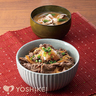 包丁いらず!おろしポン酢牛丼