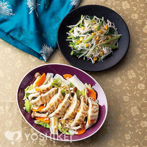 野菜と食べる水餃子～ごまだれがけ～