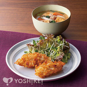 フライパンで白身魚の塩ポテト衣焼き