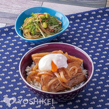 ラクラク◎温玉豚角煮丼