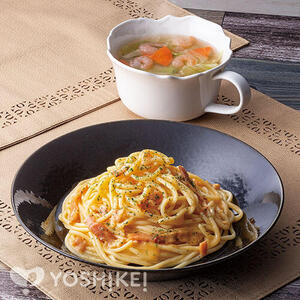 包丁いらず♪レンジパスタで簡単カルボナーラ