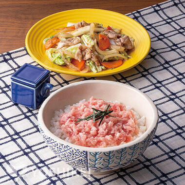 包丁いらず!のせるだけ!まぐろのたたき丼