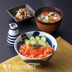 のせるだけ☆サーモンいくら丼