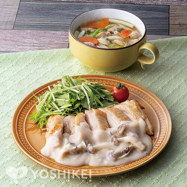 チキンステーキ～きのこクリームソース～