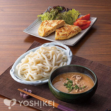 お手軽♪豆乳担々つけうどん