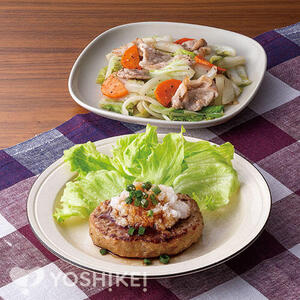 包丁いらず！レンジで和風おろしハンバーグ