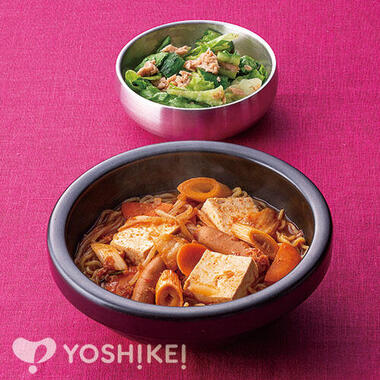 スンドゥブの素で!プデチゲ風ラーメン