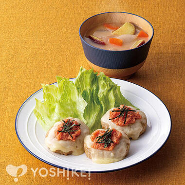 包丁いらず♪辛子明太チーズ鶏つくね(軟骨入り)