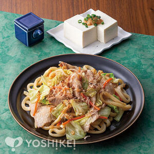 お手軽！豚バラ焼きうどん