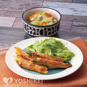 包丁いらず！焼くだけ簡単♪肉巻き野菜