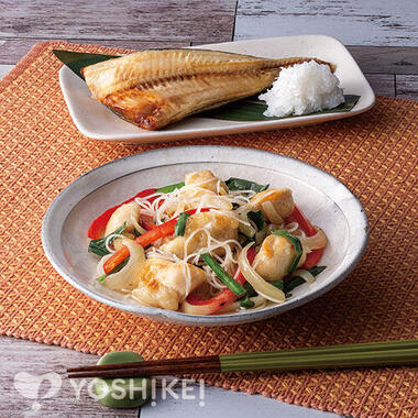 包丁いらず！鶏肉とビーフンの五目炒め