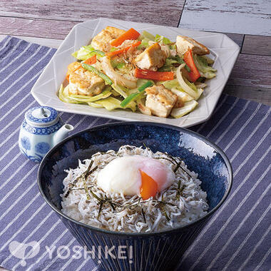 包丁いらず!温玉しらす丼