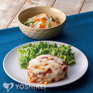 包丁いらず！レンジで簡単イタリアンチーズハンバーグ