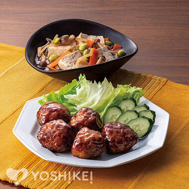 湯煎で簡単!黒酢肉団子