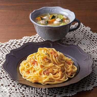 包丁いらず!レンジパスタで簡単カルボナーラ