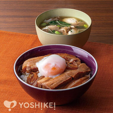 温玉豚角煮丼