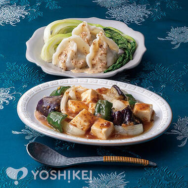 三色野菜の麻婆豆腐
