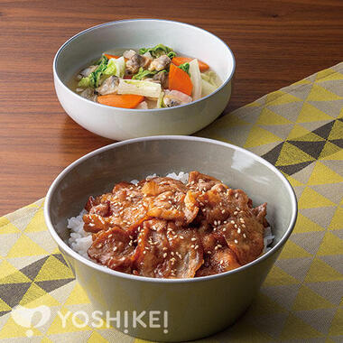 包丁いらず!天丼のたれで簡単豚カルビ丼