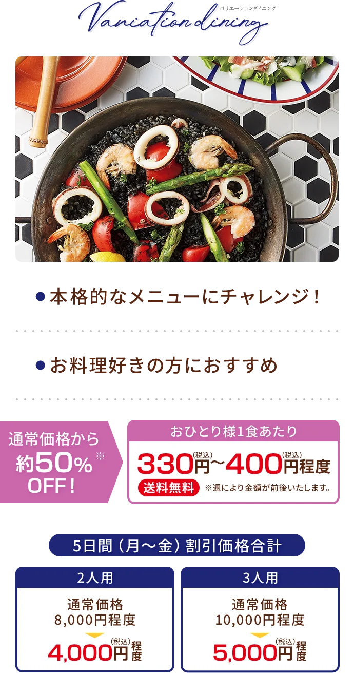 バリエーションダイニング