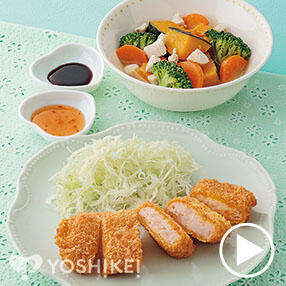 衣サクサク！2種のソースで食べるエビカツ