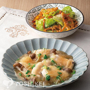 鶏肉ときのこのみぞれぽん酢煮