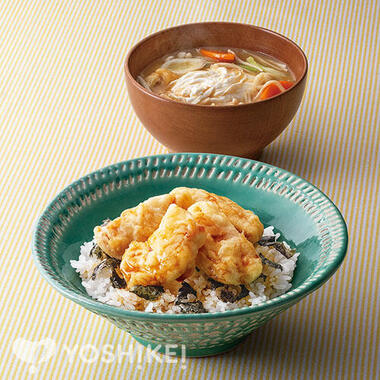 甘辛だれのやわらかとり天丼