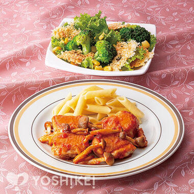 チキンの完熟トマトのソース