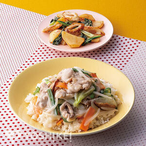 豚肉の白湯あんかけごはん