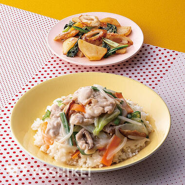 豚肉の白湯あんかけごはん