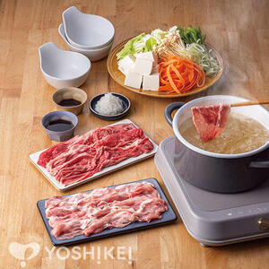 ２種のお肉のよくばりしゃぶしゃぶ