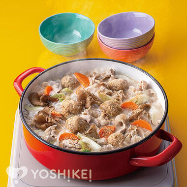 豚肉といろいろ野菜のごま豆乳鍋