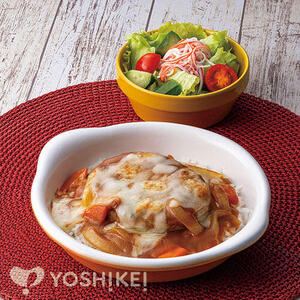 ハンバーグ焼きカレー