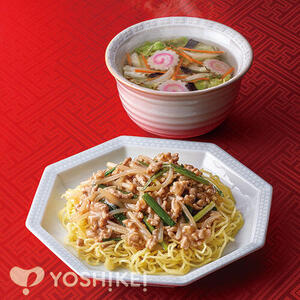 にらそぼろあんかけ焼きそば