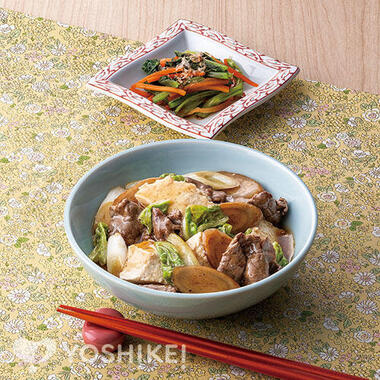 麺つゆで決まる！牛肉と豆腐の和風とろみ煮