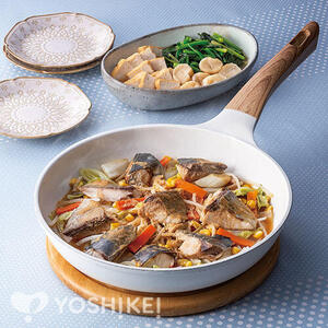 骨取あじとたっぷり野菜のごまみそちゃんちゃん焼き風