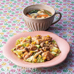 コク旨♪鶏肉と春キャベツのみそバター炒め