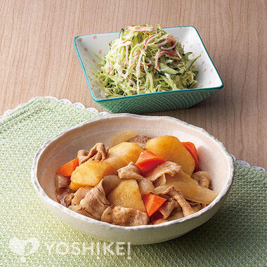 麺つゆで決まる!ごろっとじゃが芋の豚バラ肉じゃが