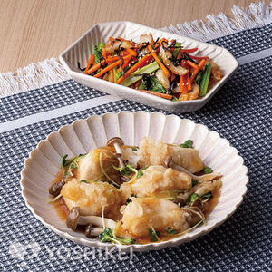 鶏肉ときのこのみぞれぽん酢煮