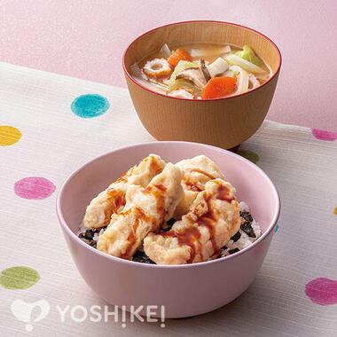 甘辛だれのやわらかとり天丼