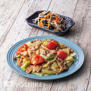 豚肉とトマトの塩ぽんバター炒め